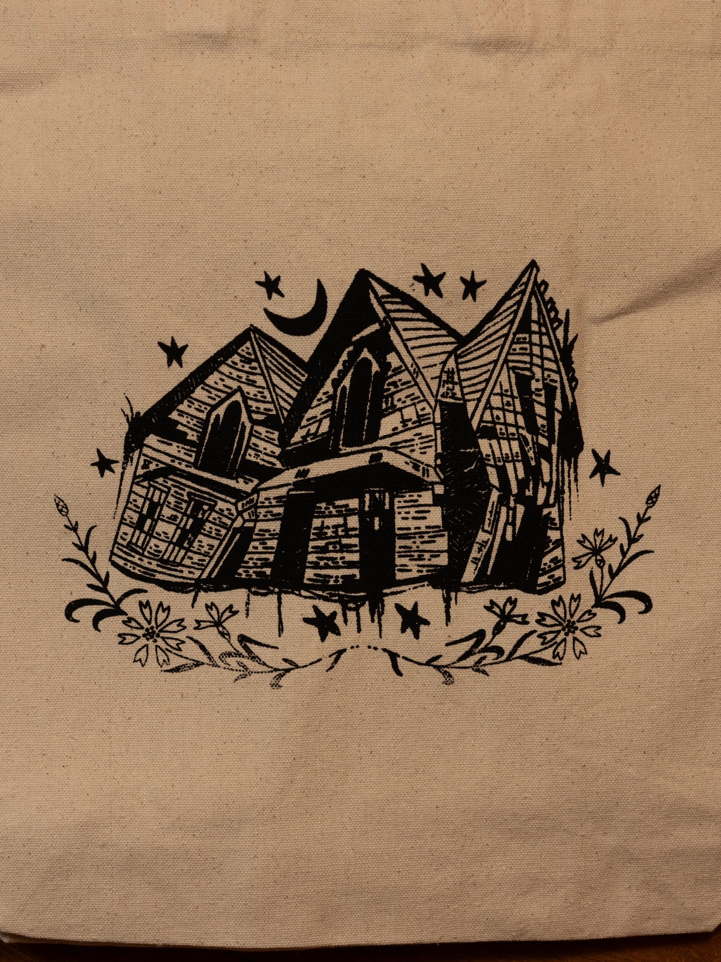 Crooked House Canvas Tote in Natural