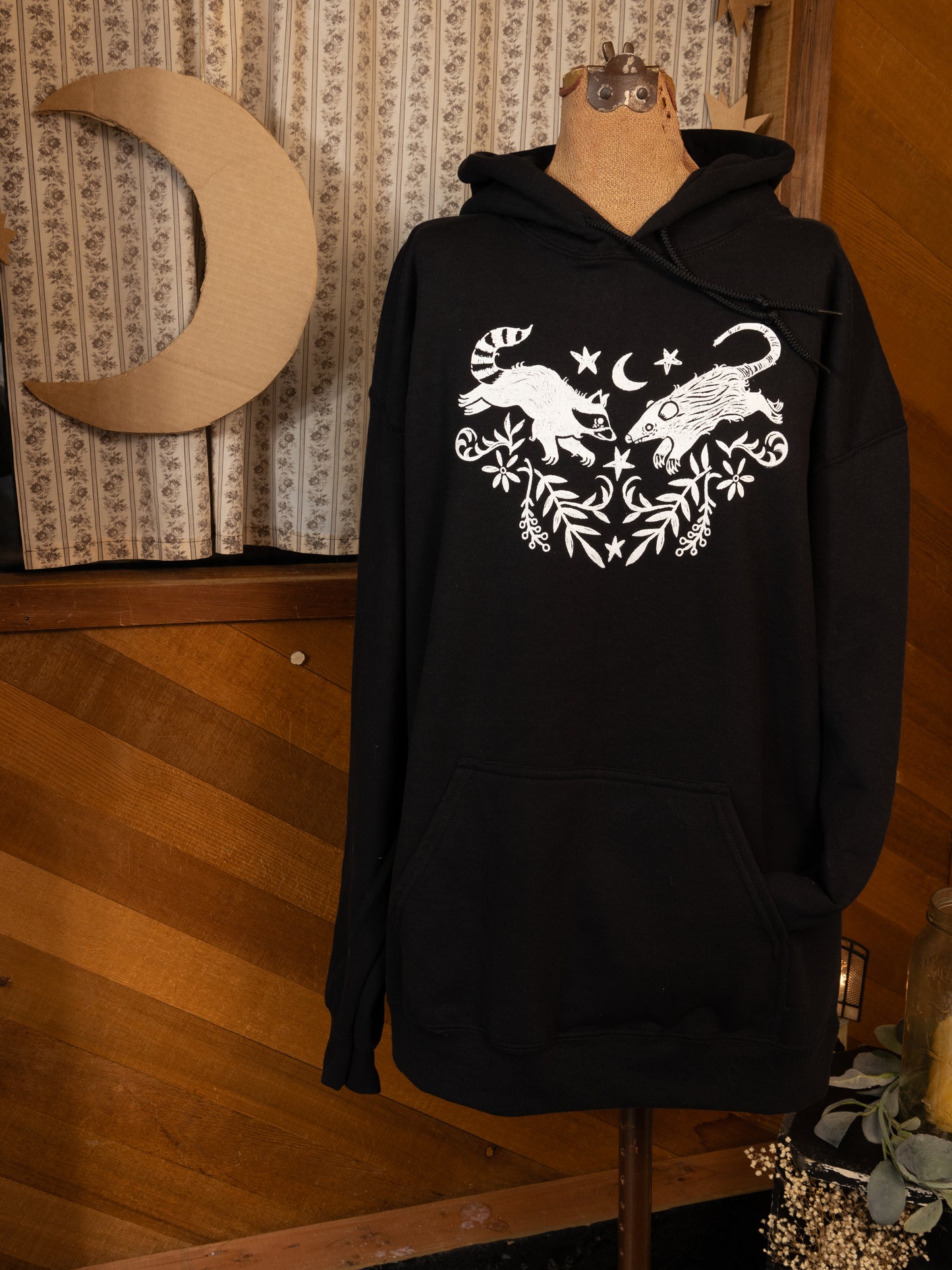 Rat Lovers Hoodie in Pitch Black