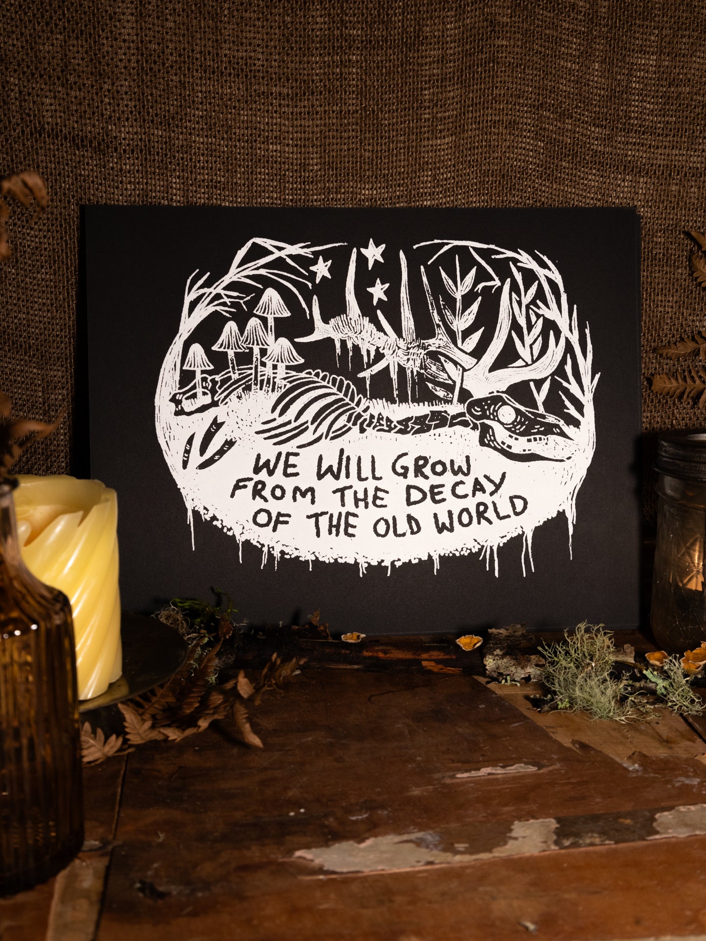 New Growth Handmade Print