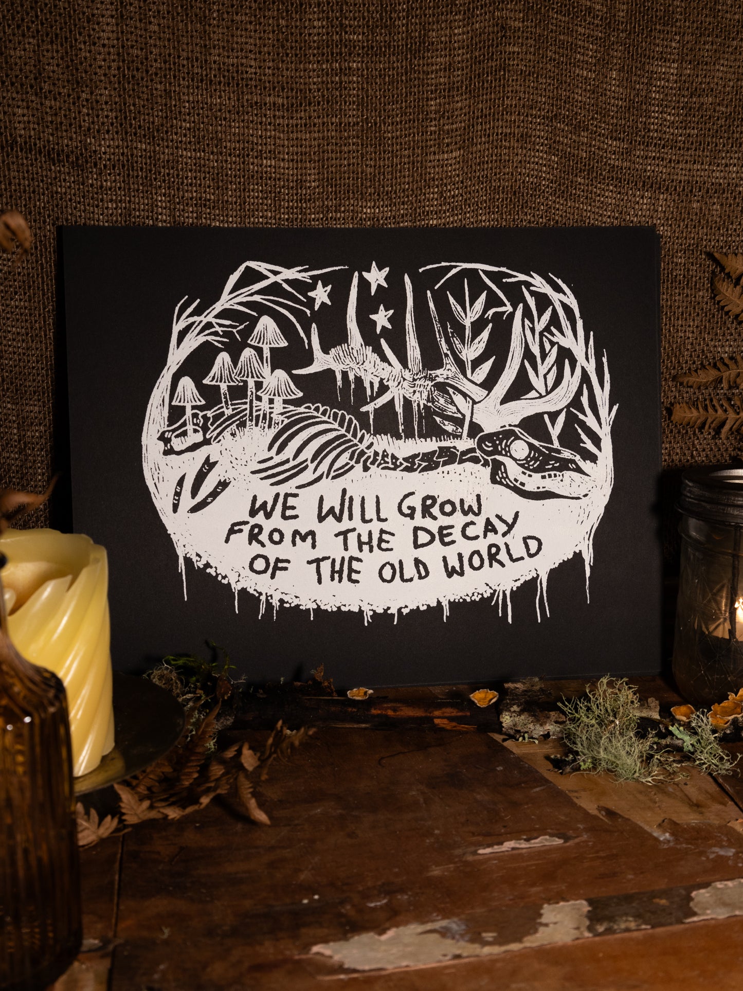 New Growth Handmade Print