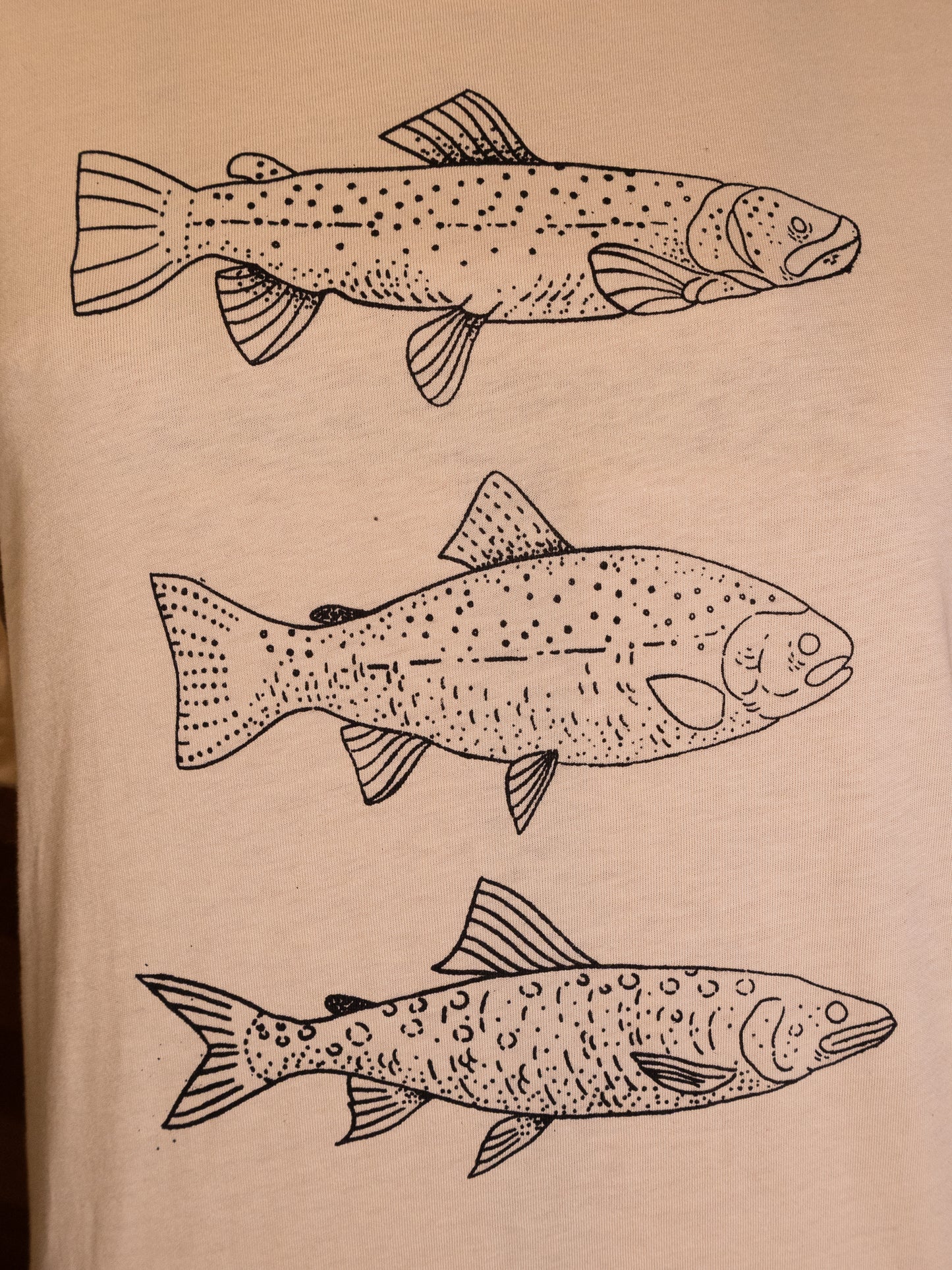 Trout T-Shirt in Pitch Black