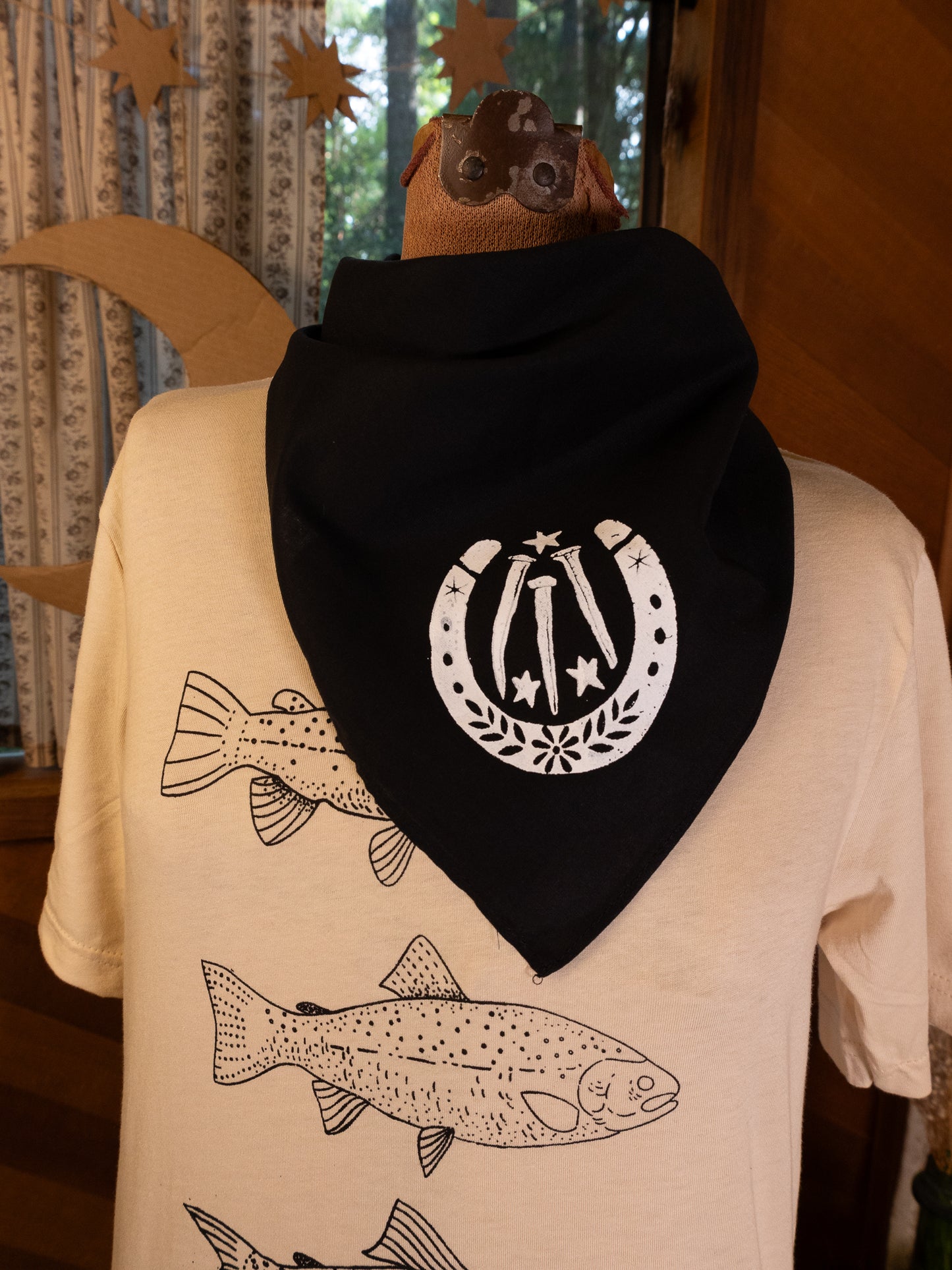 Lucky Bandana in Pitch Black