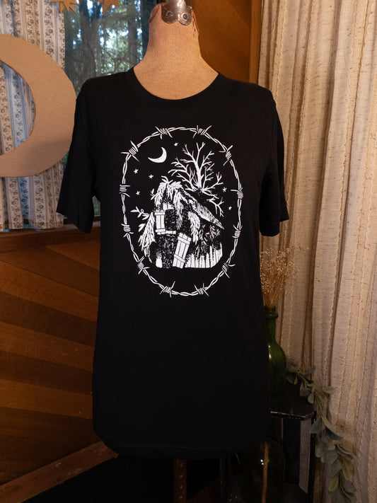 Rotten Shack T-Shirt in Pitch Black