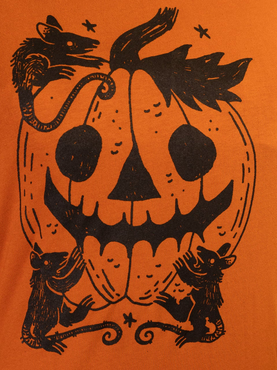 Jack-O-Lantern T-Shirt in Fall Orange