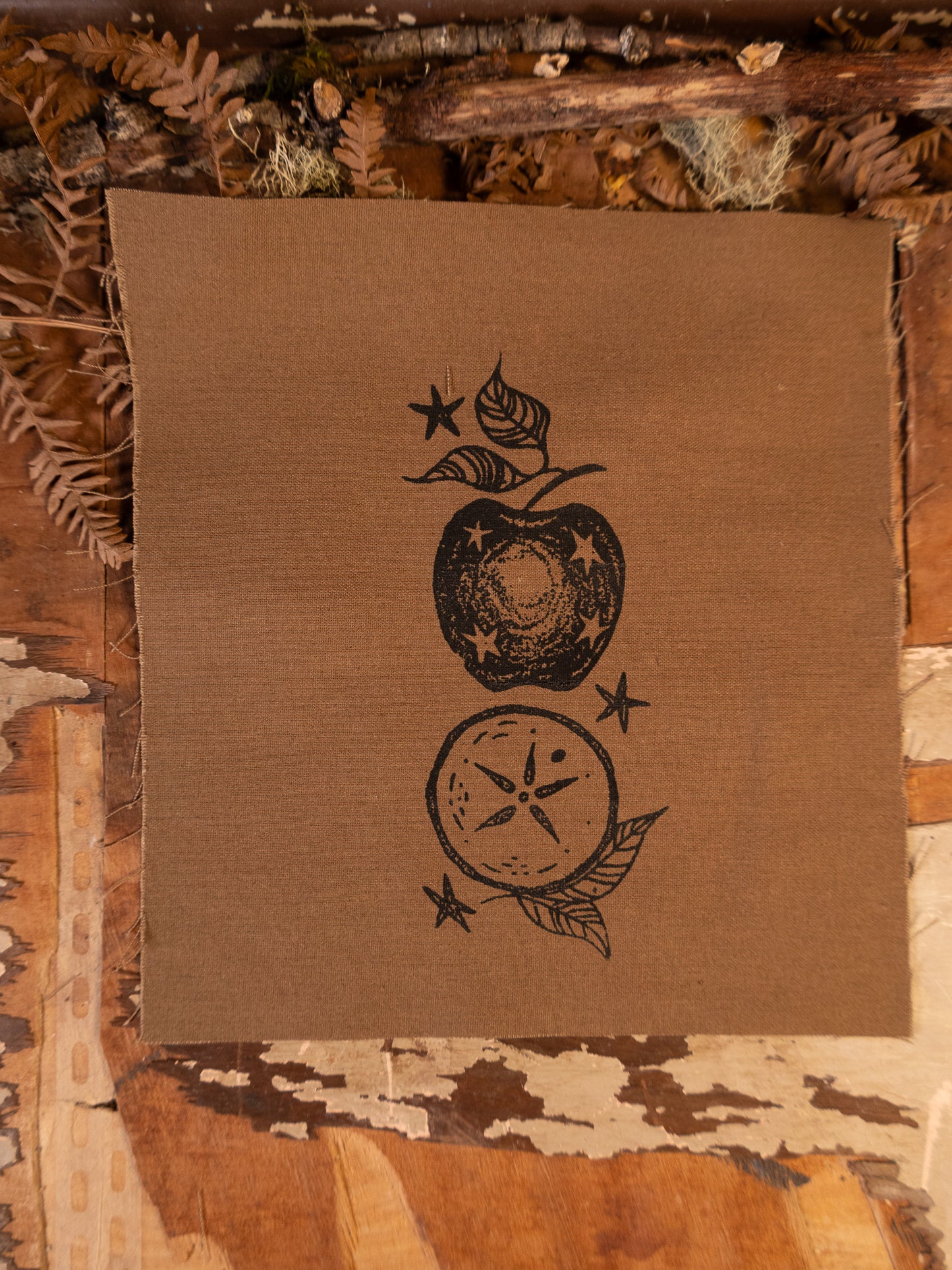 Apples Black Ink Patch