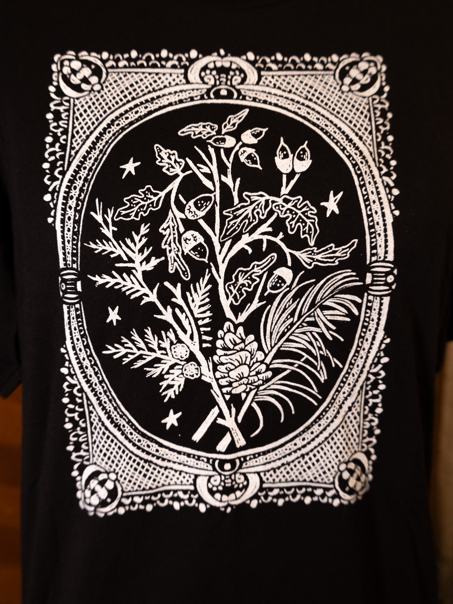 Winter Branches T-Shirt in Pitch Black