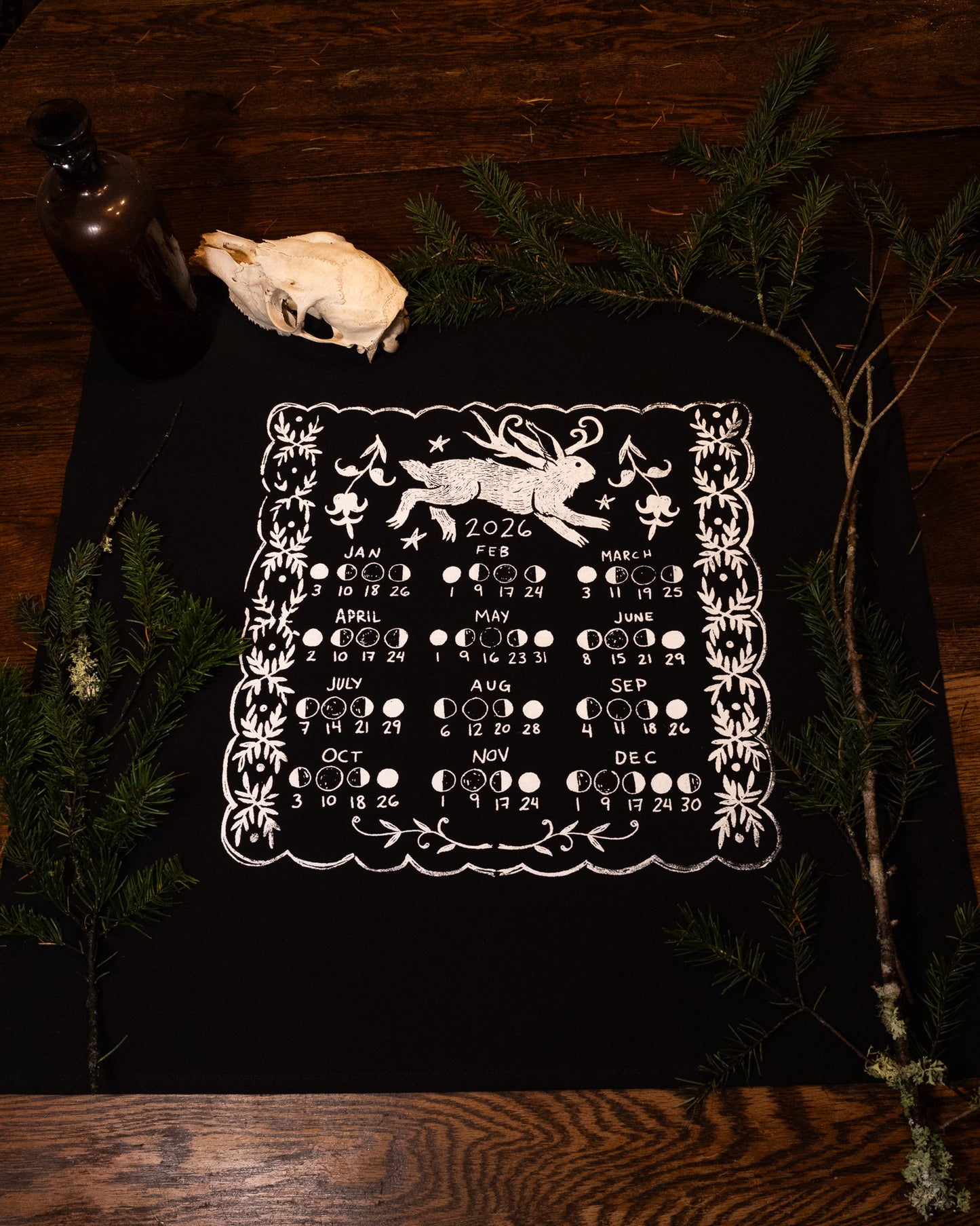 Lunar Calendar Tea Towel (LIMITED)