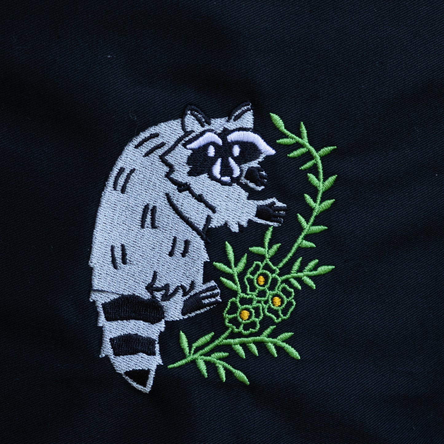 Friendly Forager Embroidered Black Apron