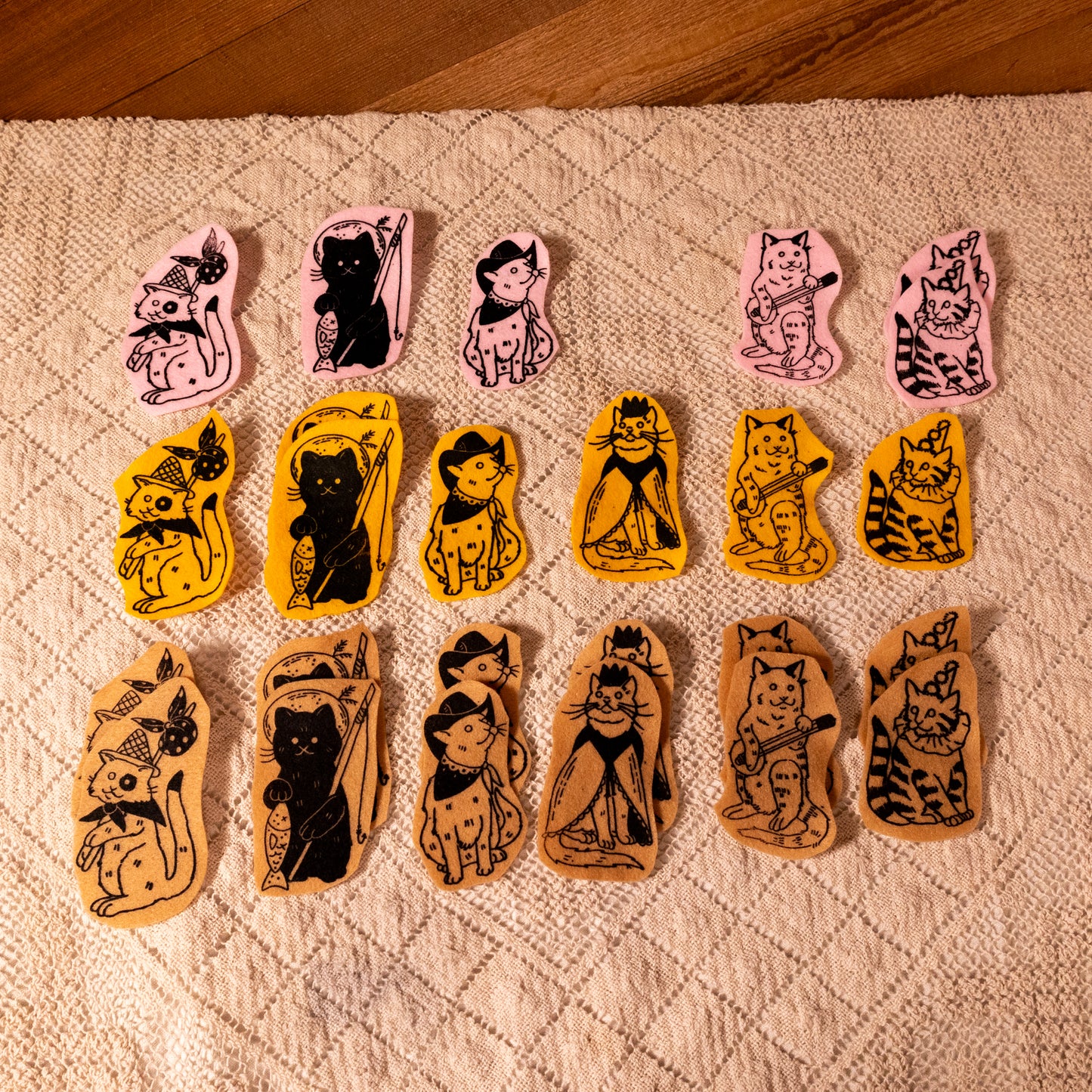Kitties! Felt Pins