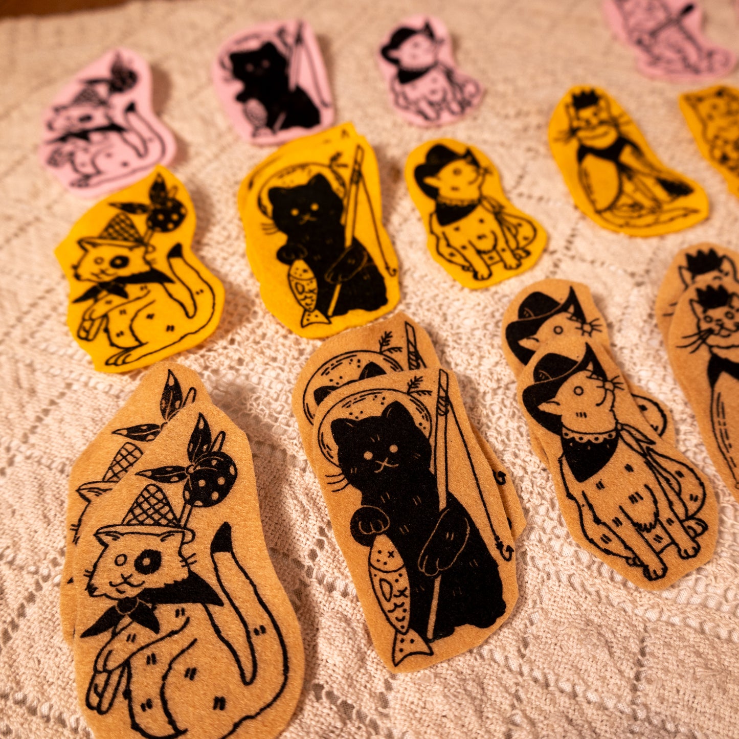Kitties! Felt Pins