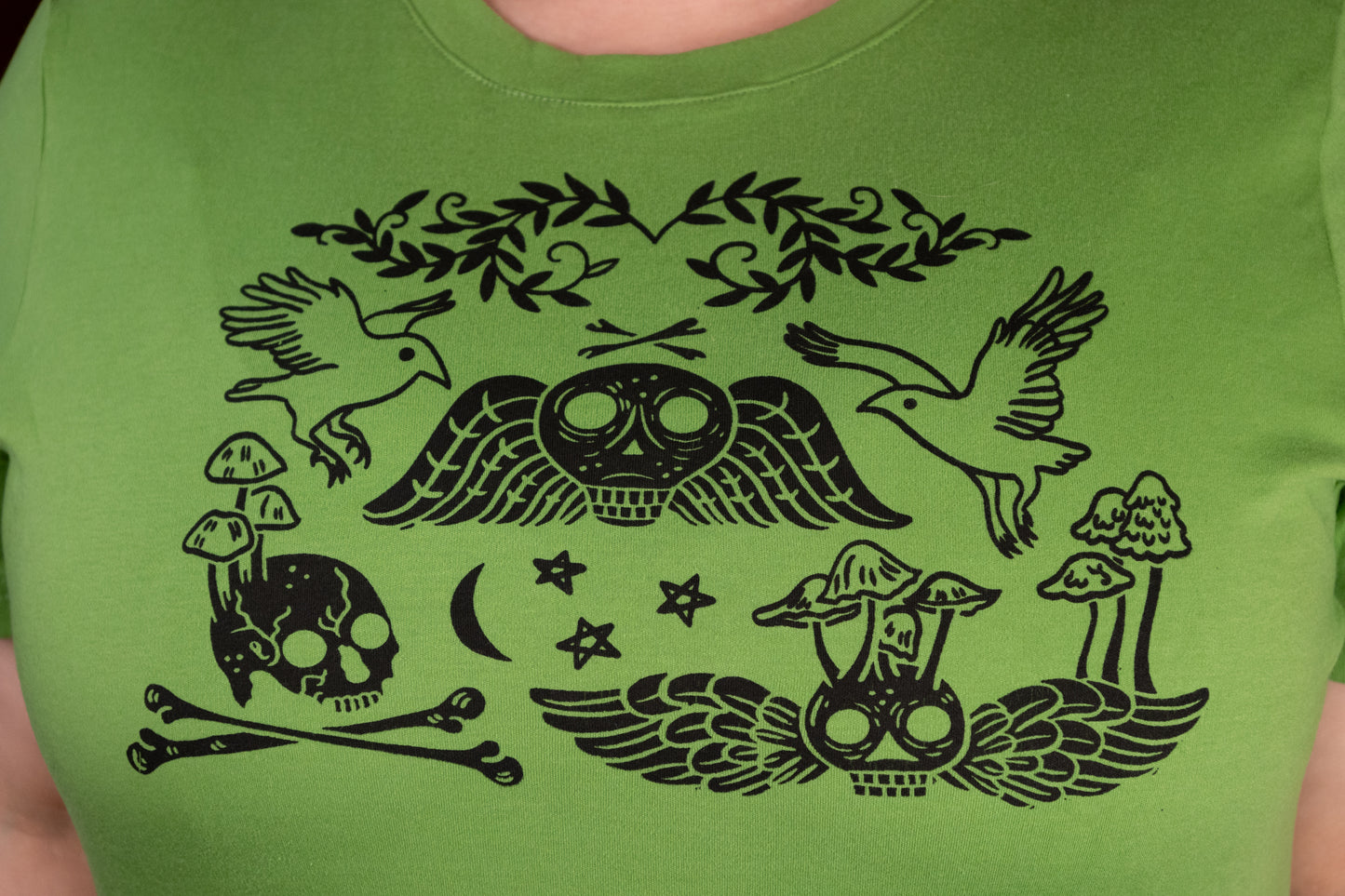 Memento Mori in Leaf Green JJV Dress