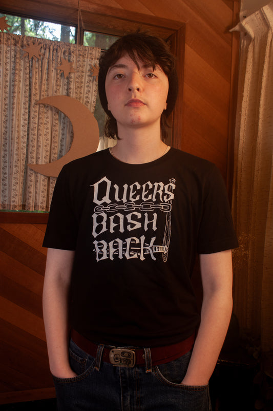 Queers Bash Back Black Tshirt