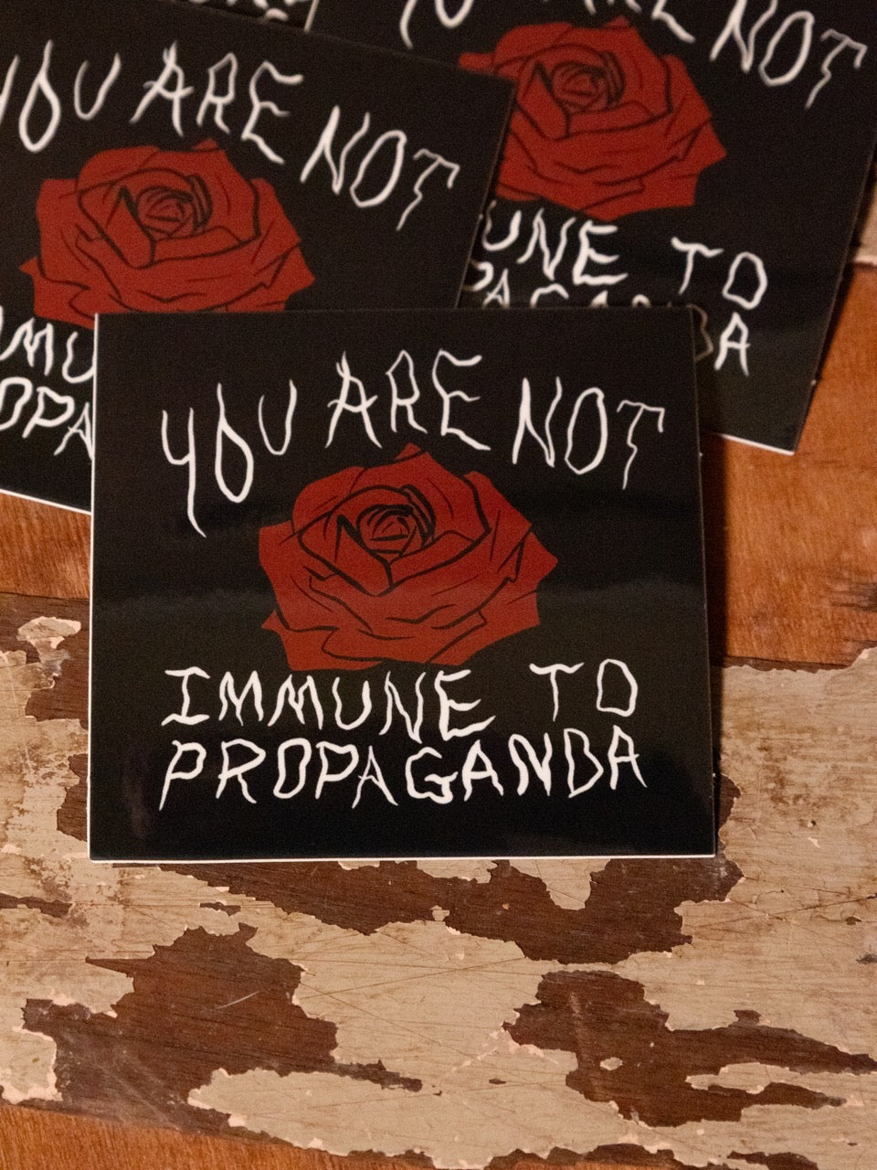 Propaganda Rose Sticker