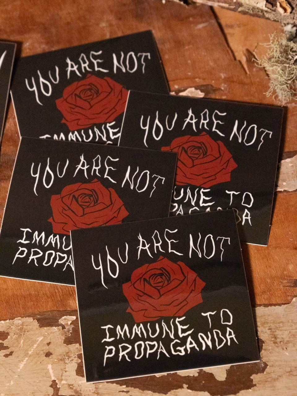 Propaganda Rose Sticker