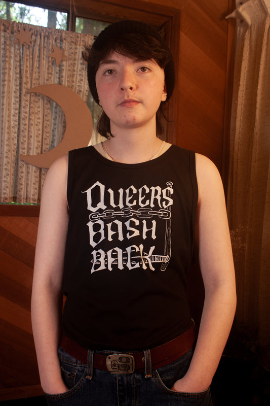 Queers Bash Back Black Tank Top