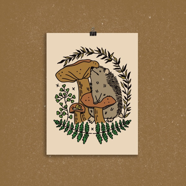 Hedgehog Matte Print