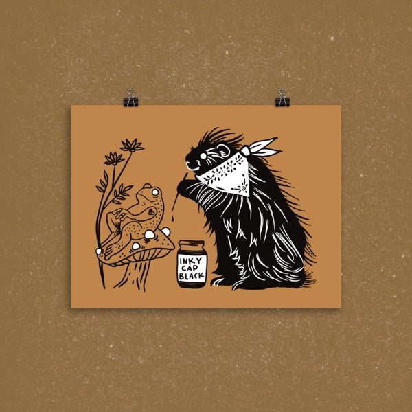 Stick n’ Porcupine Matte Print