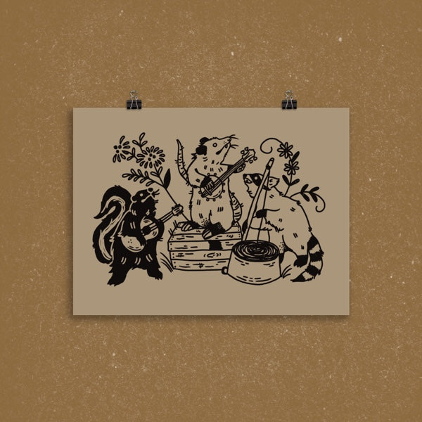 Folk Band Matte Print