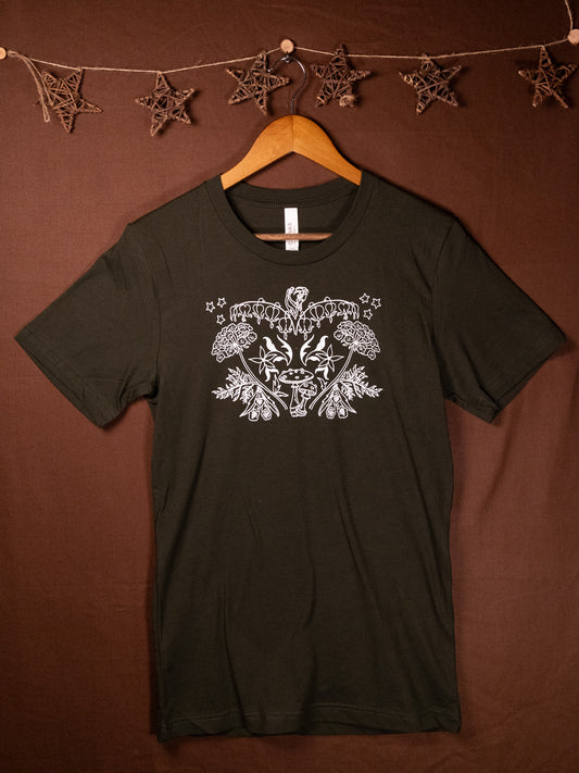 Poison Provisions T-Shirt in Dark Olive Green