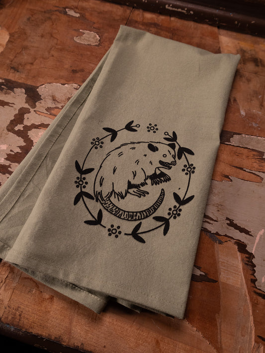 Opossum Tea Towel