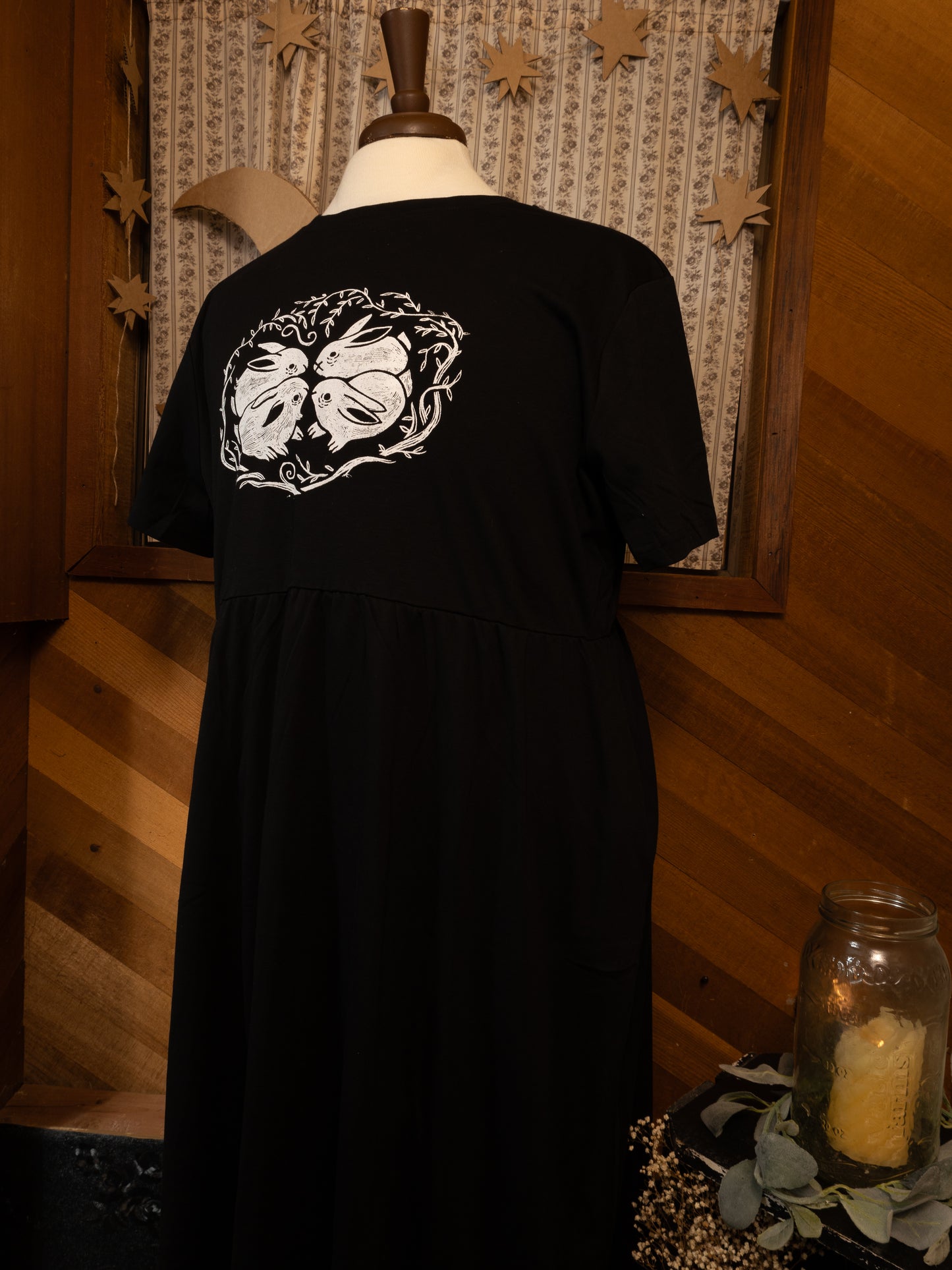 Bunny Bramble JJV Dress in Pitch Black