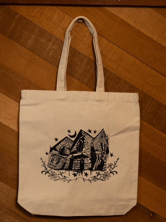 Crooked House Canvas Tote in Natural