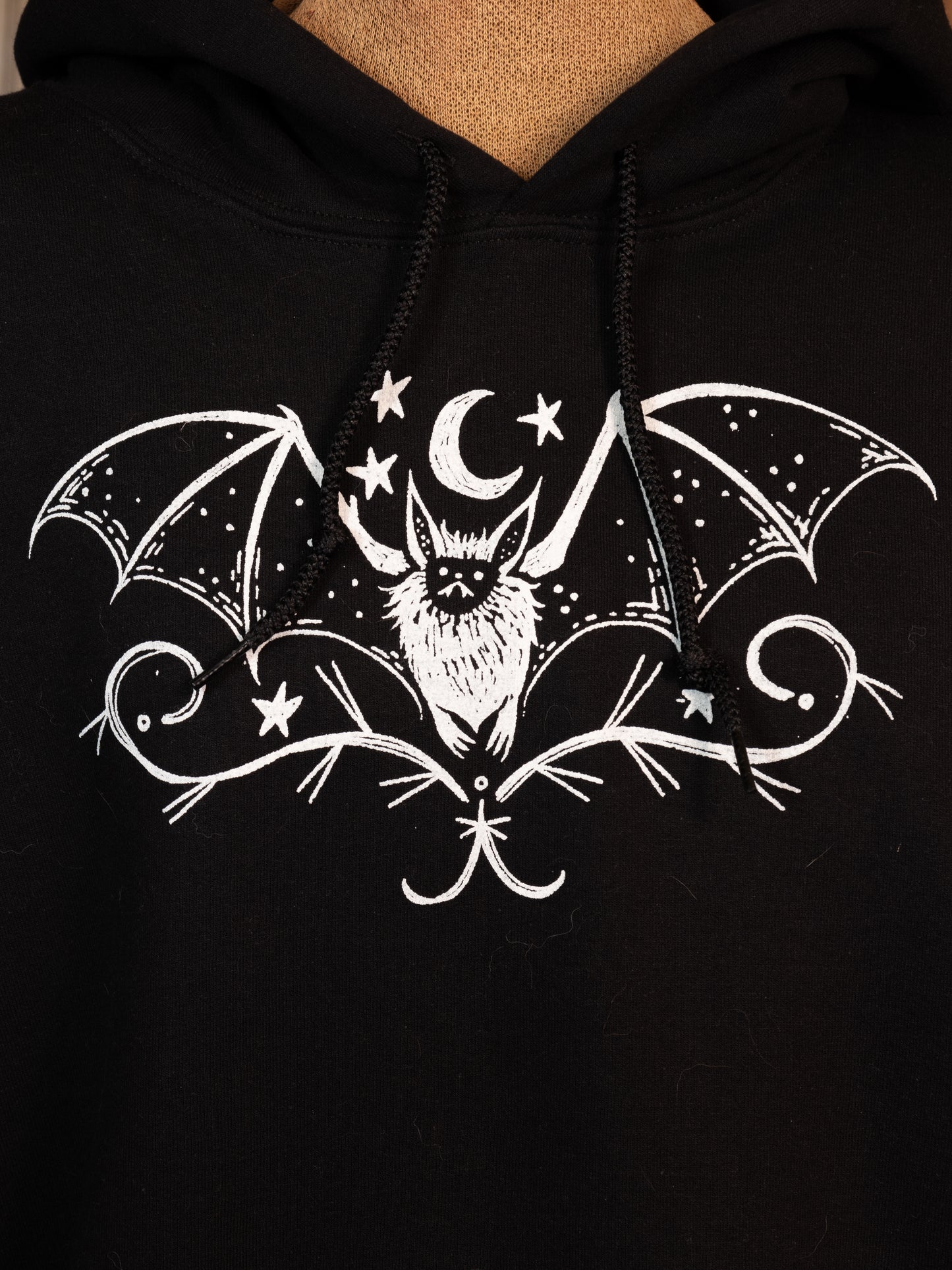 Lil Bat Guy Hoodie in Pitch Black