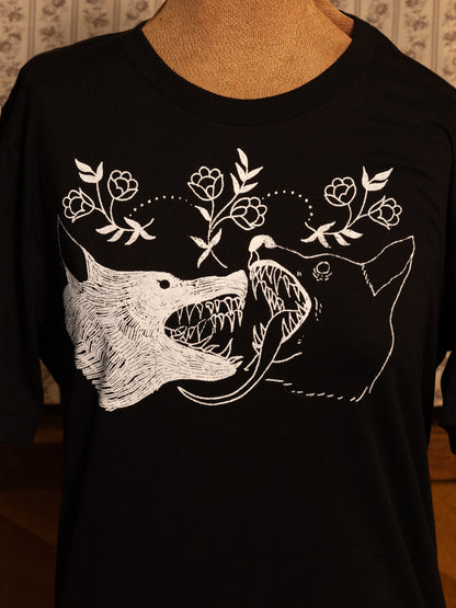 Wolves T-Shirt in Pitch Black