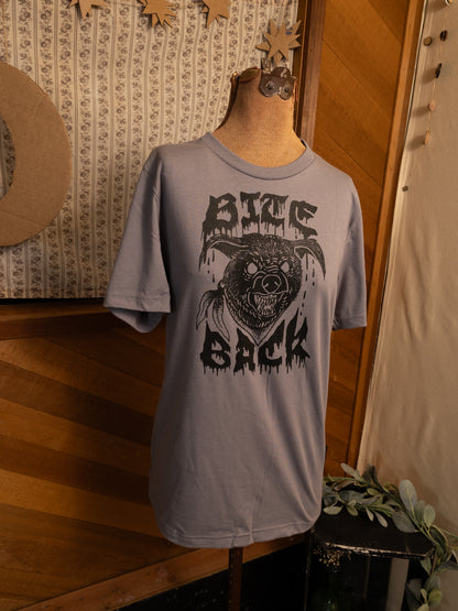 Matapacos Bites Back T-Shirt in Smokey Grey