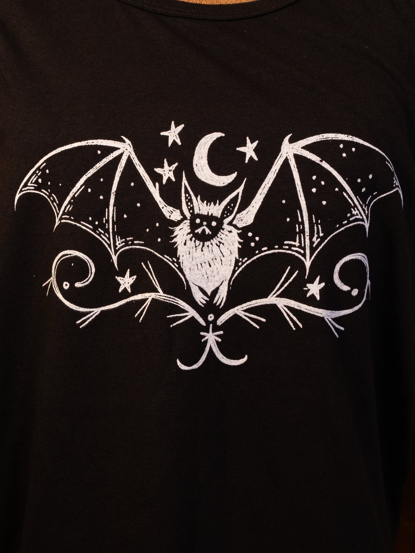 Bat Tank Top in Pitch Black