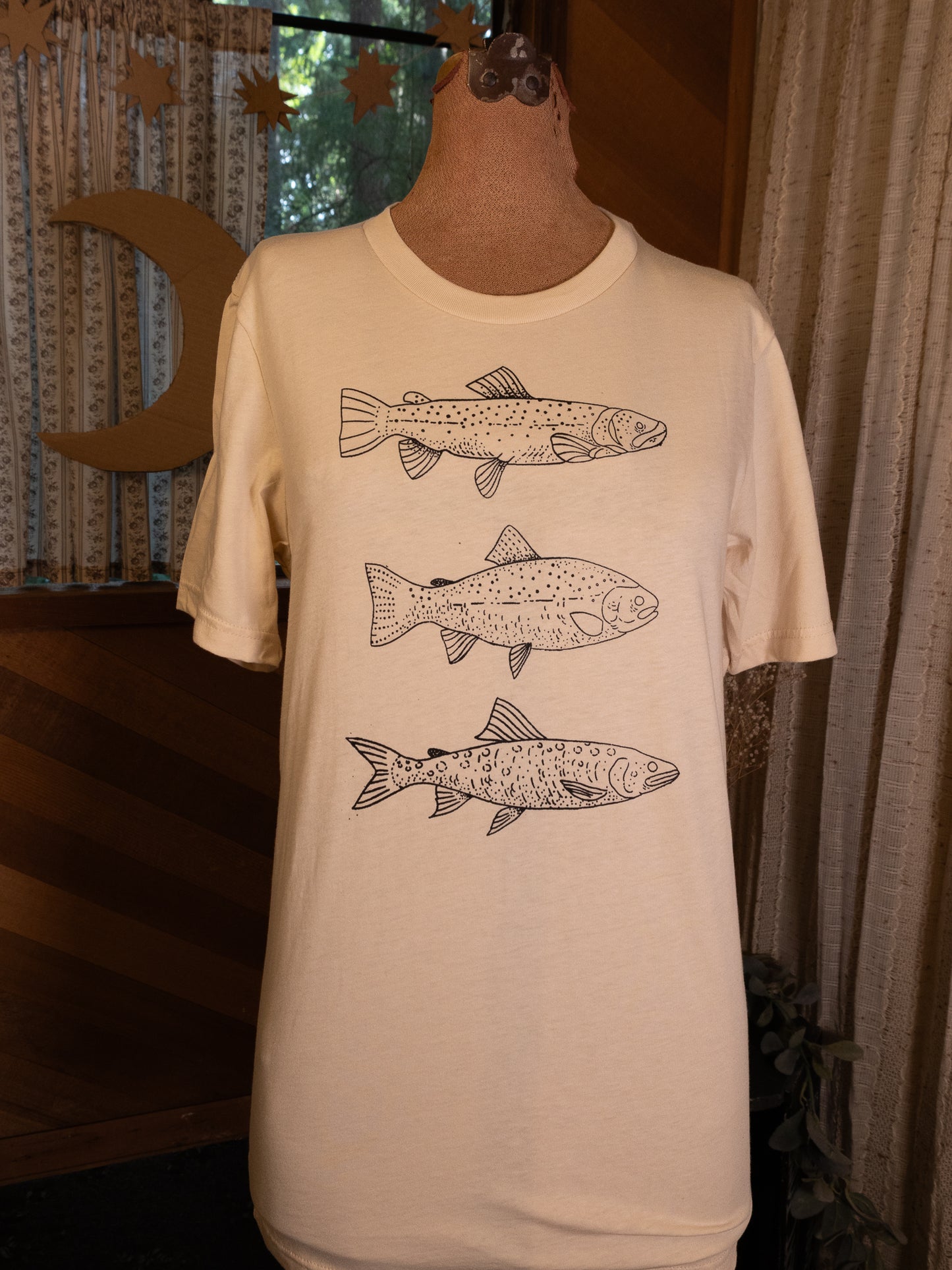 Trout T-Shirt in Pitch Black
