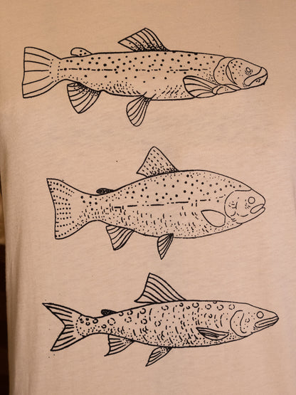 Trout T-Shirt in Pitch Black