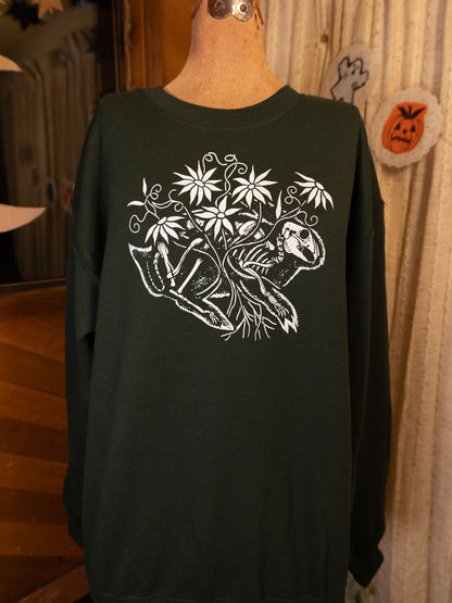 Rabbit's Rest Crewneck in Dark Green