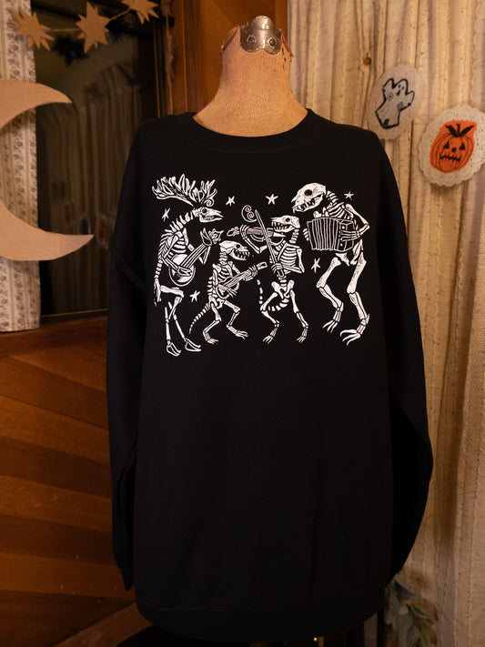 Boney Band Crewneck in Pitch Black
