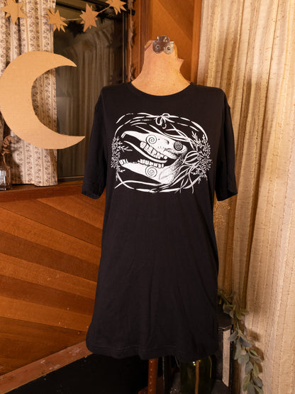 Mari Lwyd T-Shirt in Pitch Black