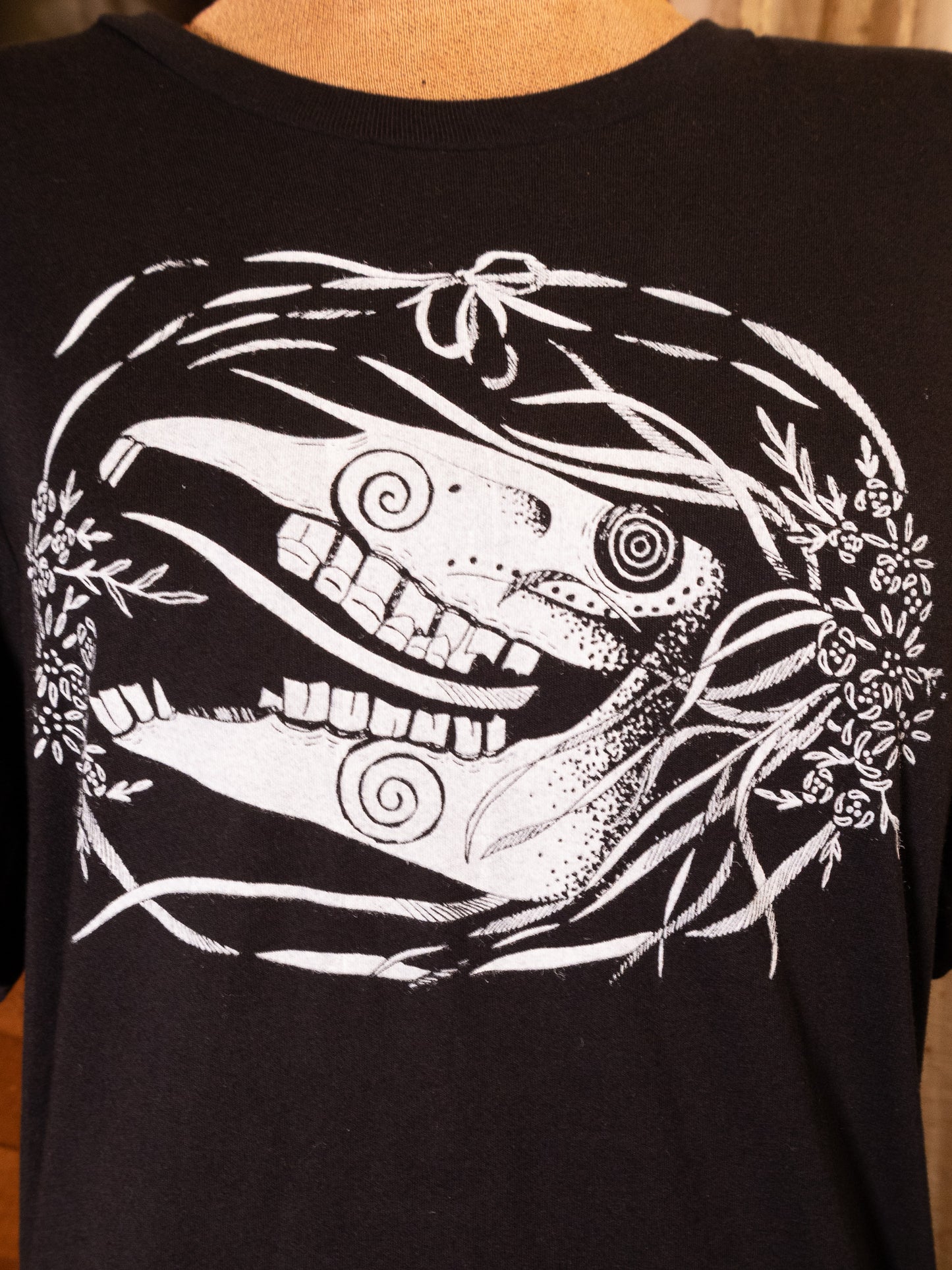 Mari Lwyd T-Shirt in Pitch Black