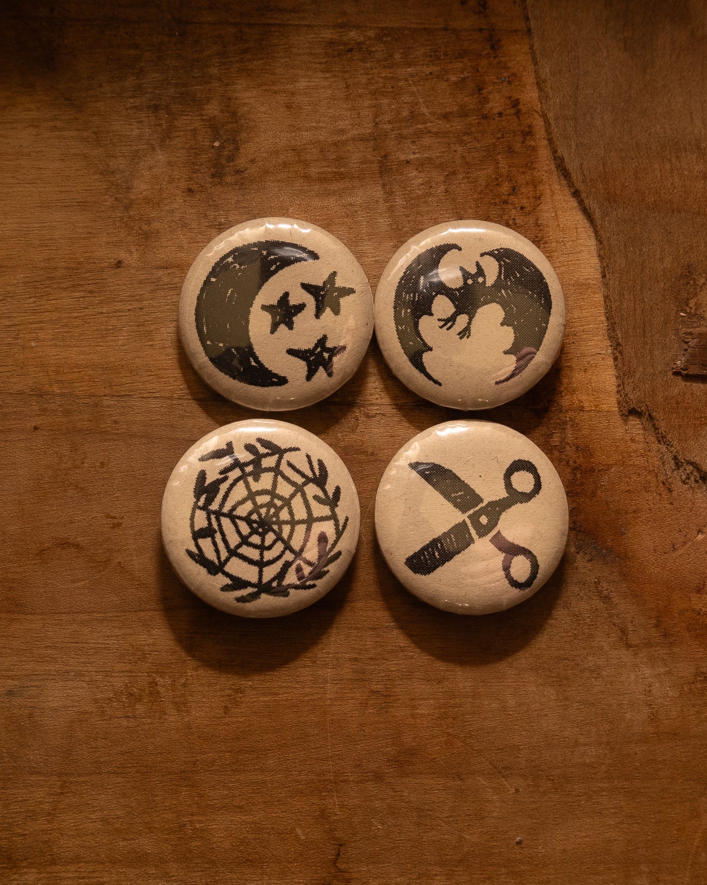 Bat n Web Pinback Button Pack