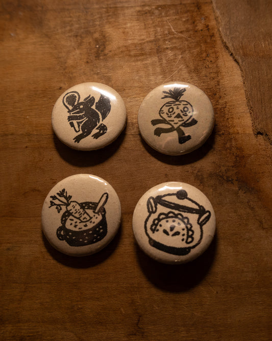 Silly Soup Pinback Button Pack
