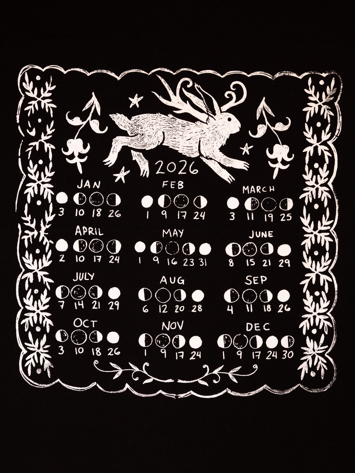 Lunar Calendar Tea Towel (LIMITED)