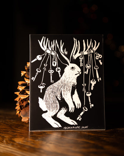 Jackalope Keys Sticker