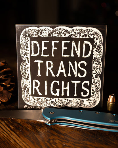 Defend Trans Rights Sticker