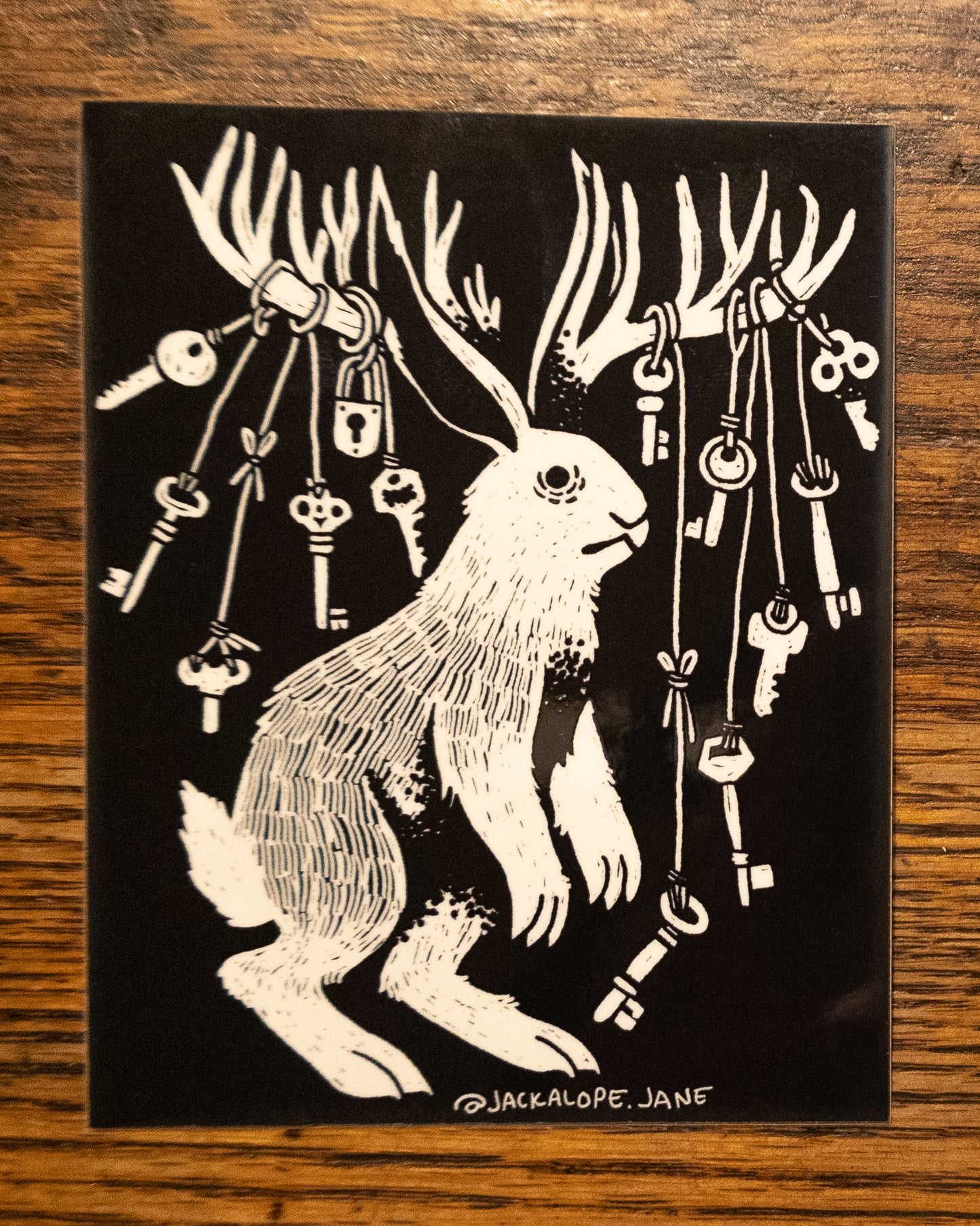 Jackalope Keys Sticker
