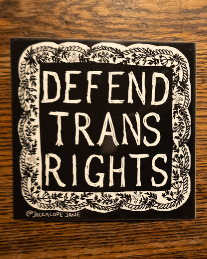 Defend Trans Rights Sticker