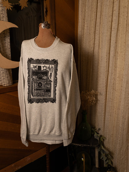 Cozy Stove Crewneck in Grey