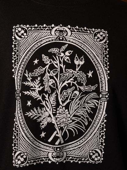 Winter Branches Crewneck in Pitch Black