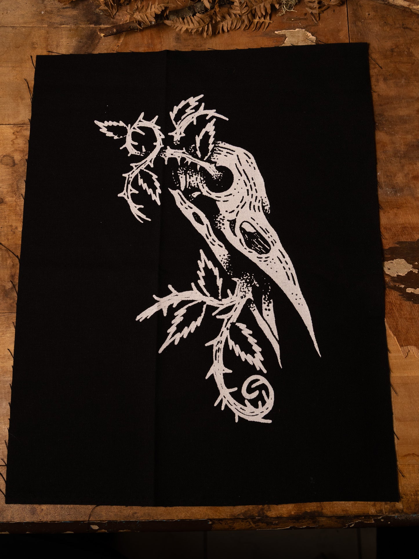 Crow Skull Back Patch