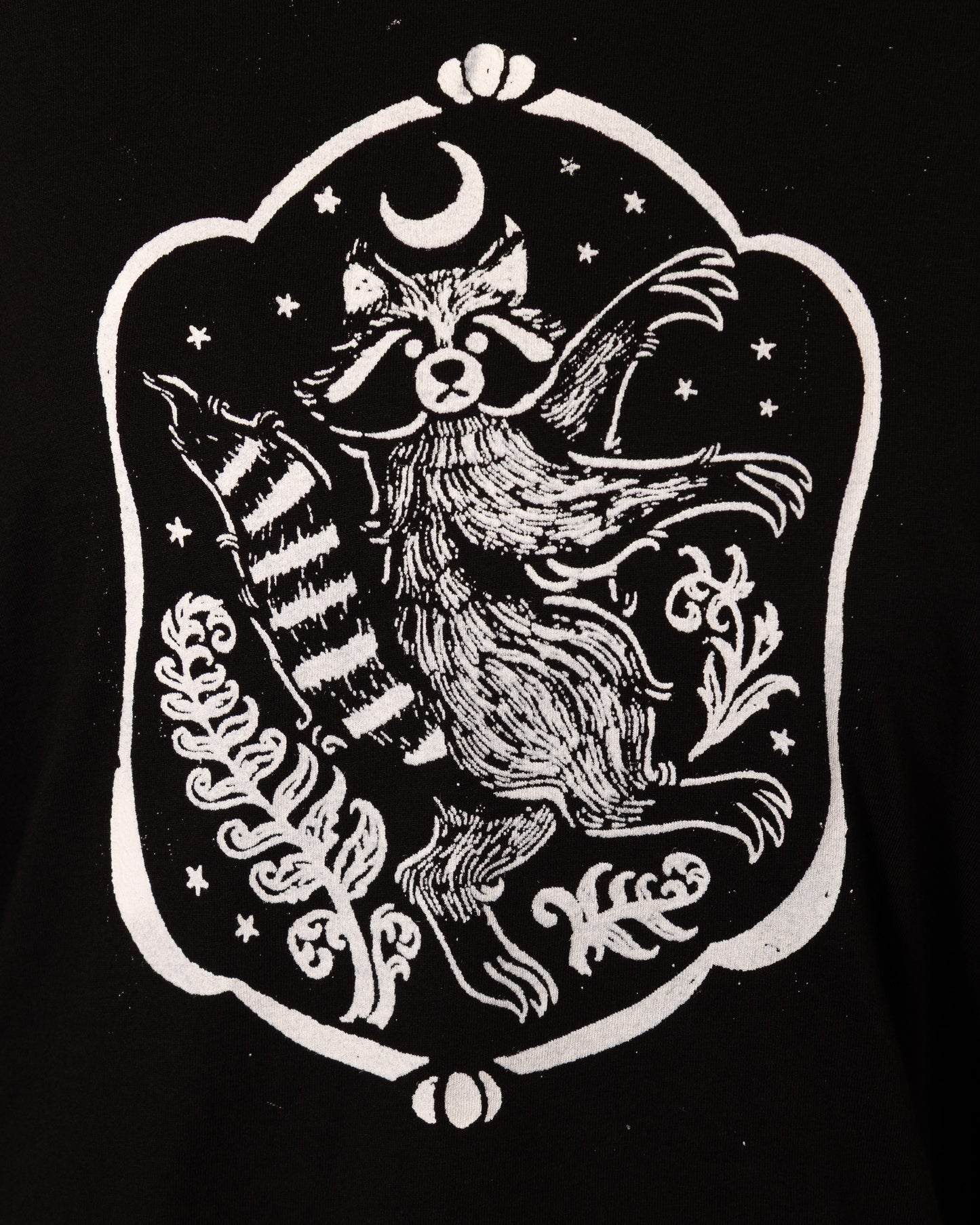 Raccoon T-Shirt in Pitch Black