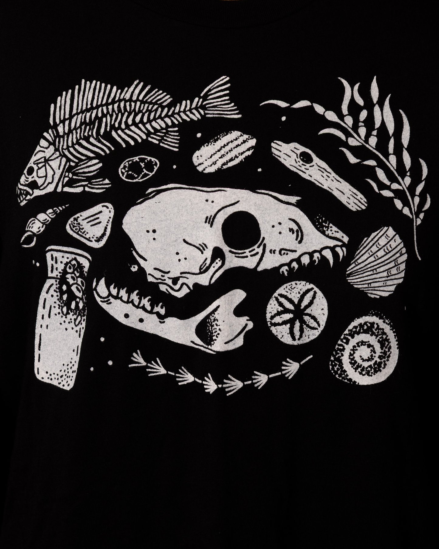 Beach Bones T-Shirt in Pitch Black
