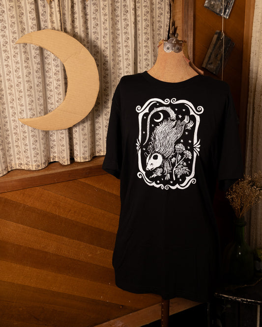 Opossum T-Shirt in Pitch Black