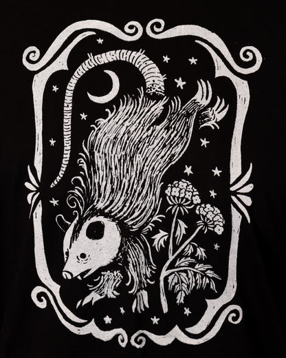 Opossum T-Shirt in Pitch Black